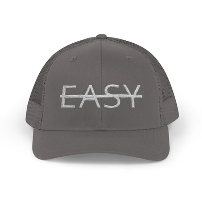 Unisex Not Easy Snapback Trucker Cap - Embroidered