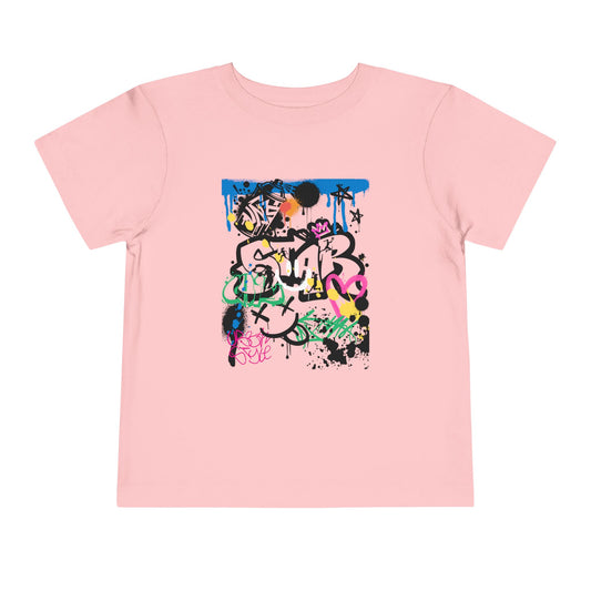 Graffiti Girls  B Ball Tee - BC3001T Graphic Toddler T-Shirt