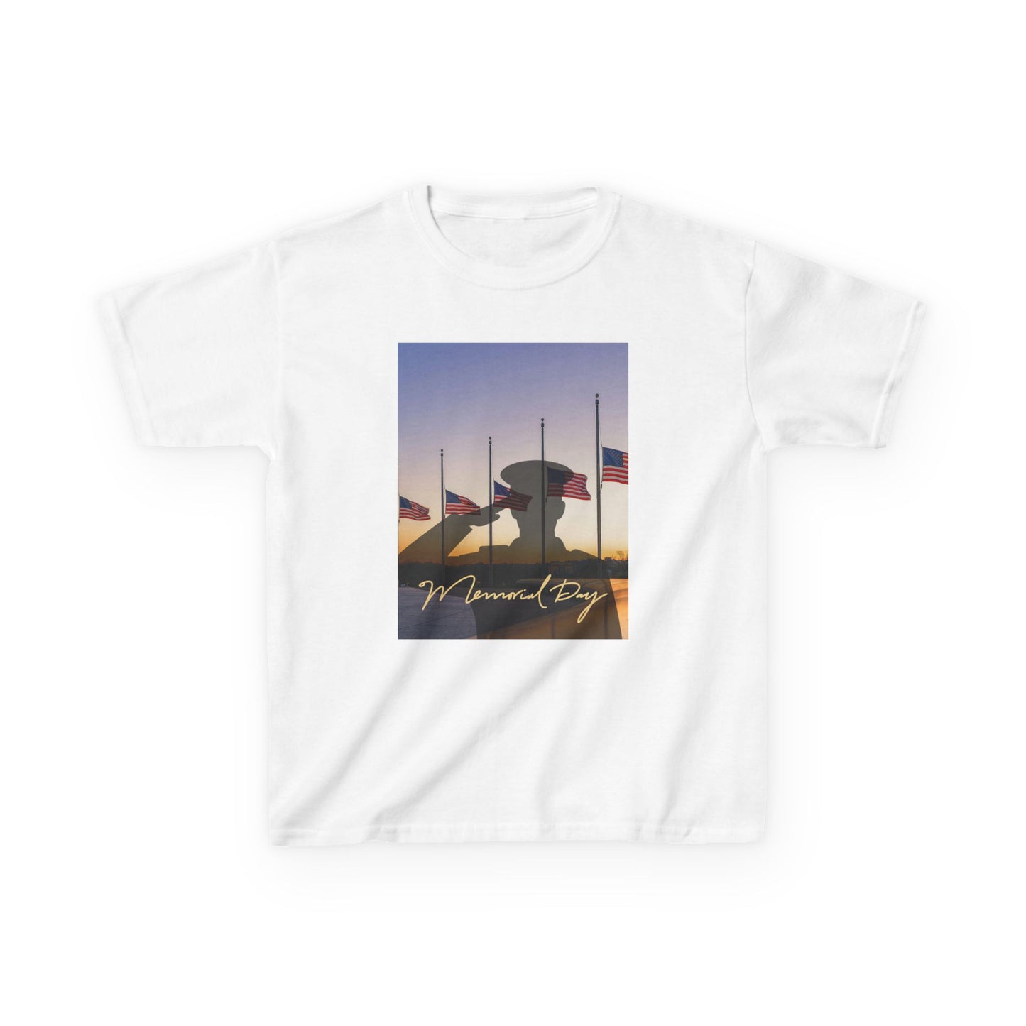 Half Mast Memorial Day Tee — Youth Graphic T-Shirt
