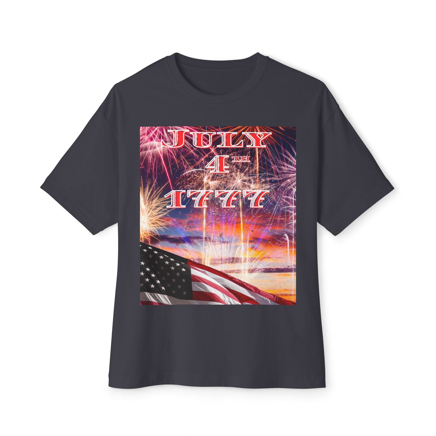July 4th 1777 Tee – Oversized Box Graphic T-Shirt