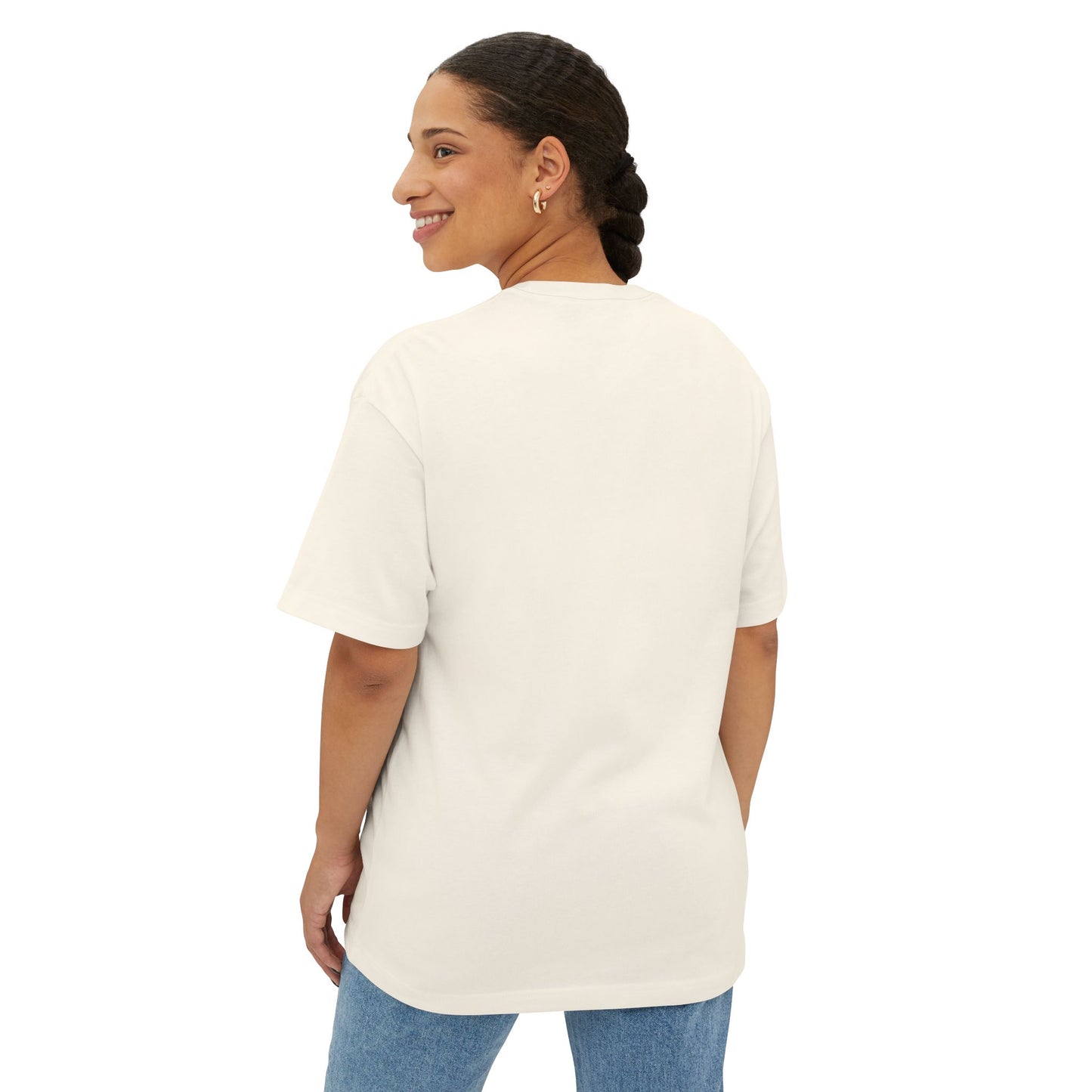 Mouth Fit Glitch Tee – Oversized Box Graphic T-Shirt