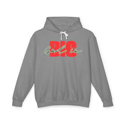 God Is Big Red/Black - Lightweight Hooded Sweatshirt