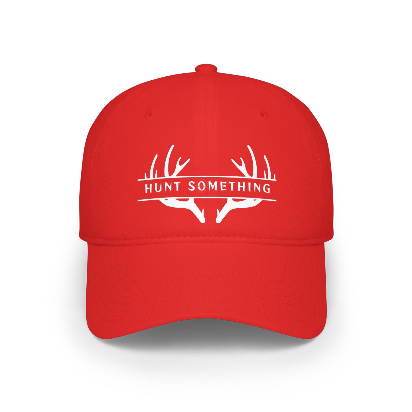 Unisex Hunt Something Deer Low-Profile Baseball Cap - Printed