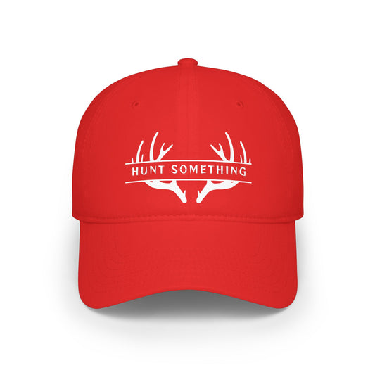 Unisex Hunt Something Deer Low-Profile Baseball Cap - Printed