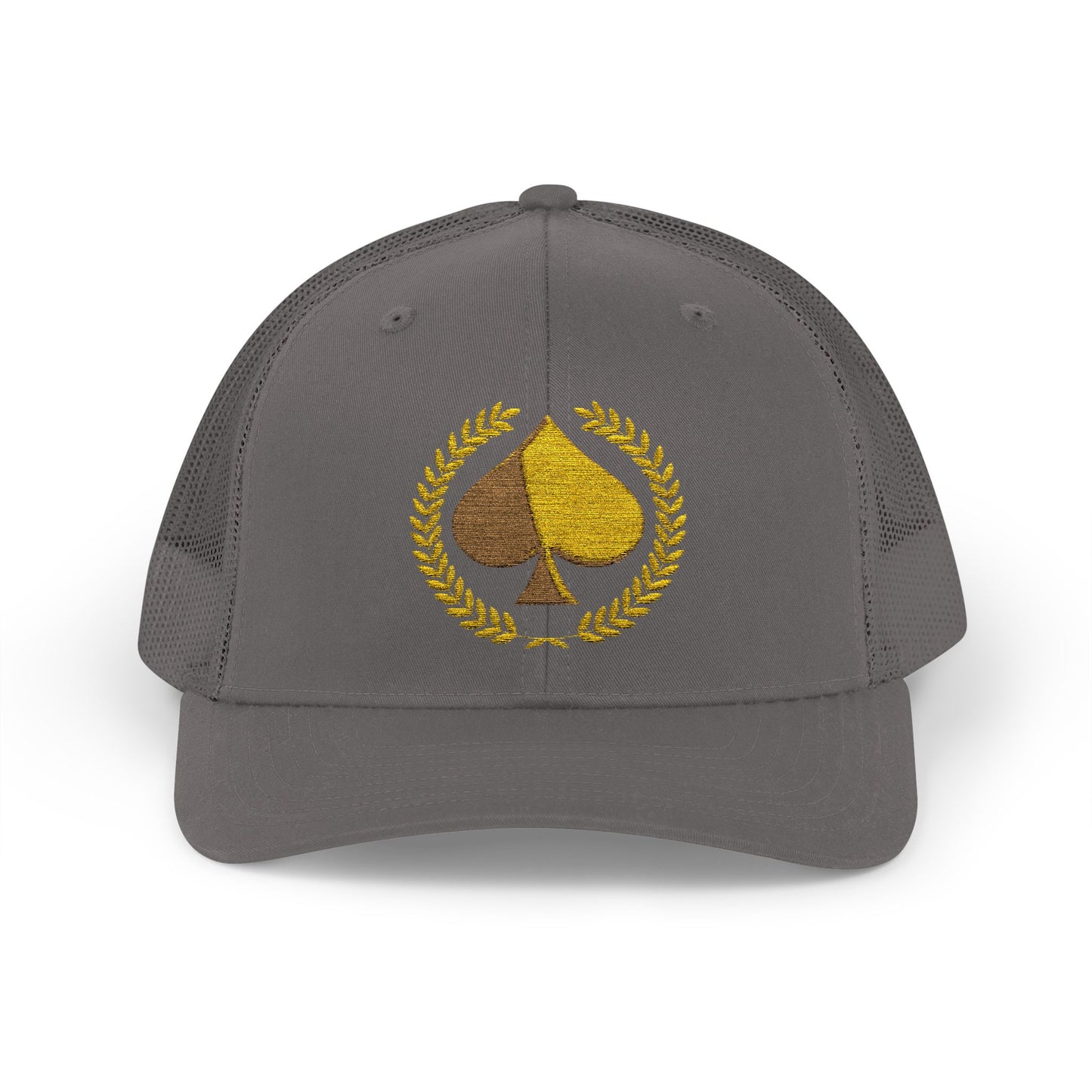 Unisex Gold Ace Snapback Trucker Cap - Embroidered