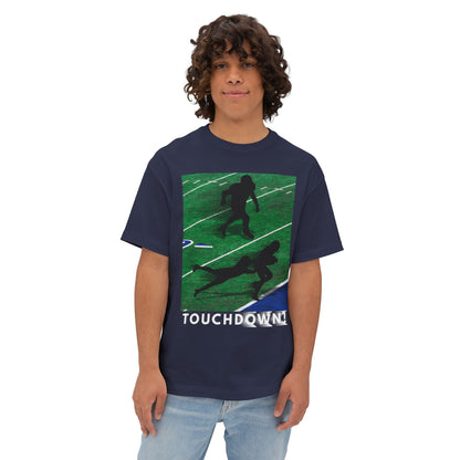 Touchdown Football Tee – Oversized Box Graphic T-Shirt