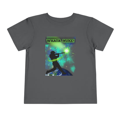 Whata Nuke Baseball Tee - Toddler Graphic T-Shirt