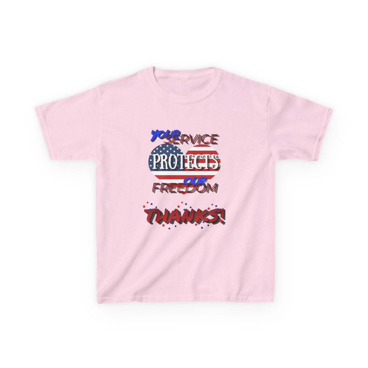 Thanks 4 Service Memorial Day Tee - G5000B Kids T-Shirt