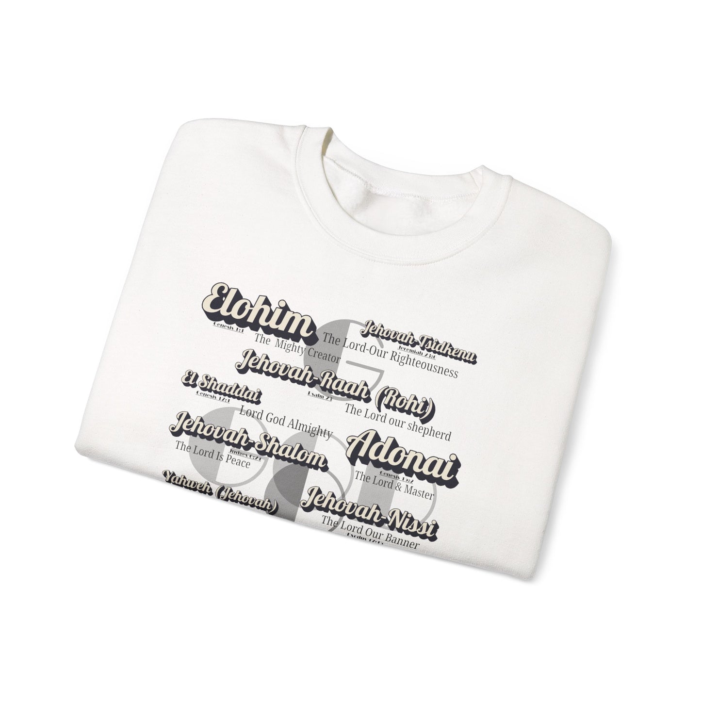 Names of God - Graphic Crewneck Sweatshirt