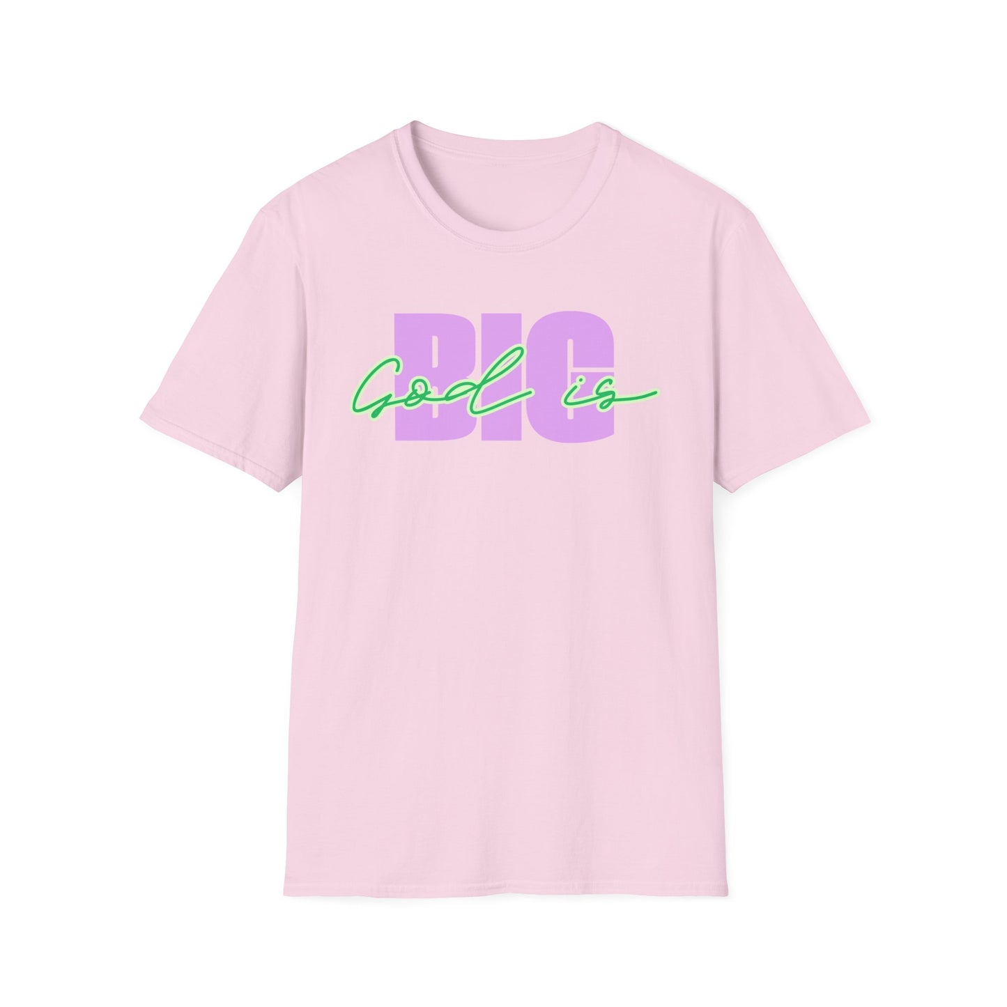 God is BIG (Lavender&Green)Tee - Unisex T- Shirt