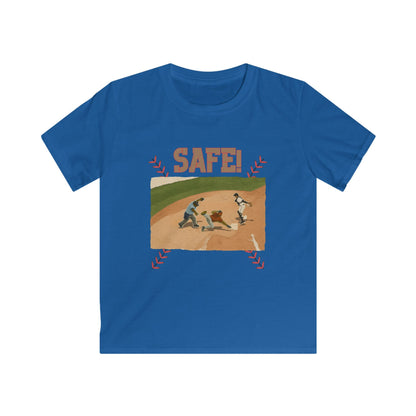 Kids Baseball 'Safe!' Tee — Vintage Diamond Play Graphic