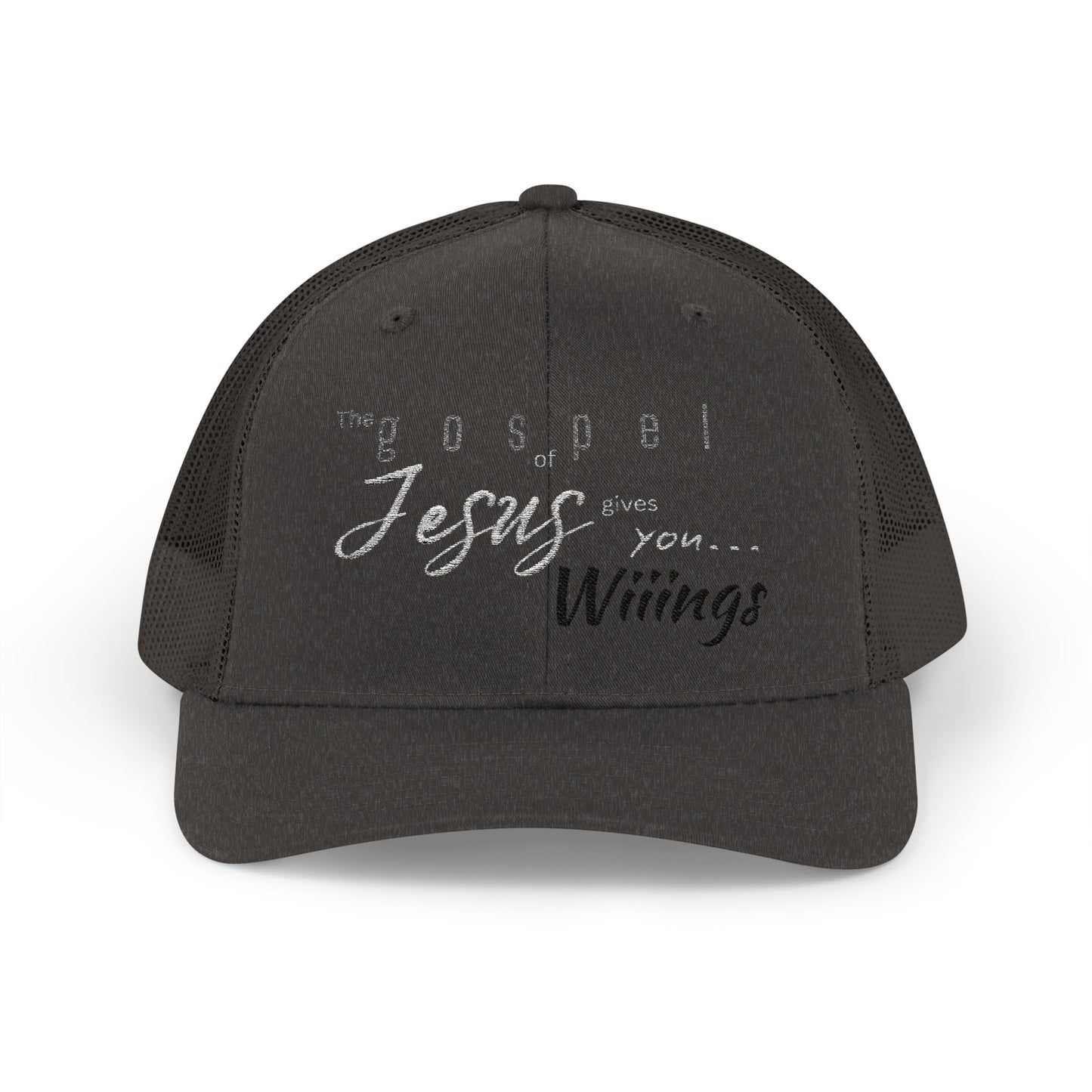 Unisex The Gospel of Jesus Gives... Snapback Trucker Cap - Embroidered