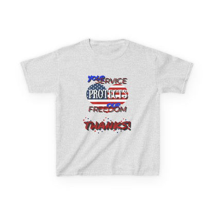 Thanks 4 Service Memorial Day Tee - G5000B Kids T-Shirt