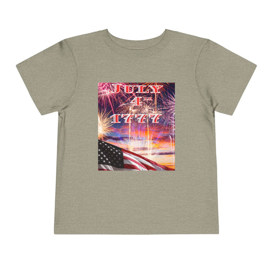 July 4th 1777 Tee - BC3001 Toddler Graphic T-Shirt