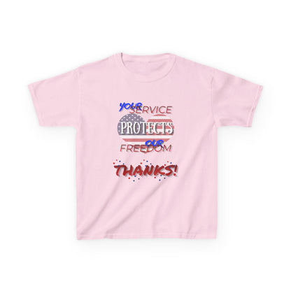 Thanks 4 Service Memorial Day Tee - Kids T-Shirt