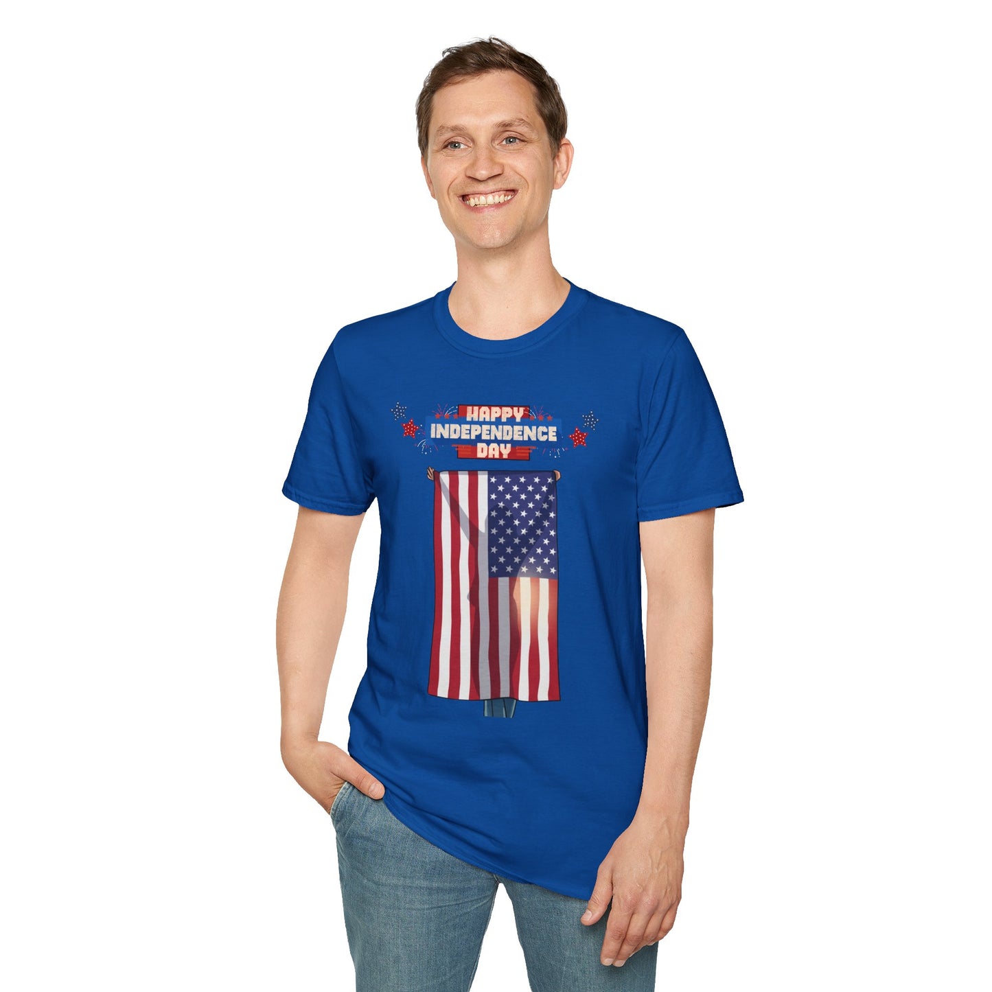 July 4th Flag Holder - Unisex T- Shirt