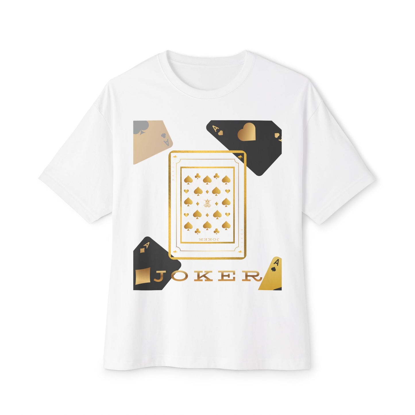 Joker and Aces Tee – Oversized Box Graphic T-Shirt