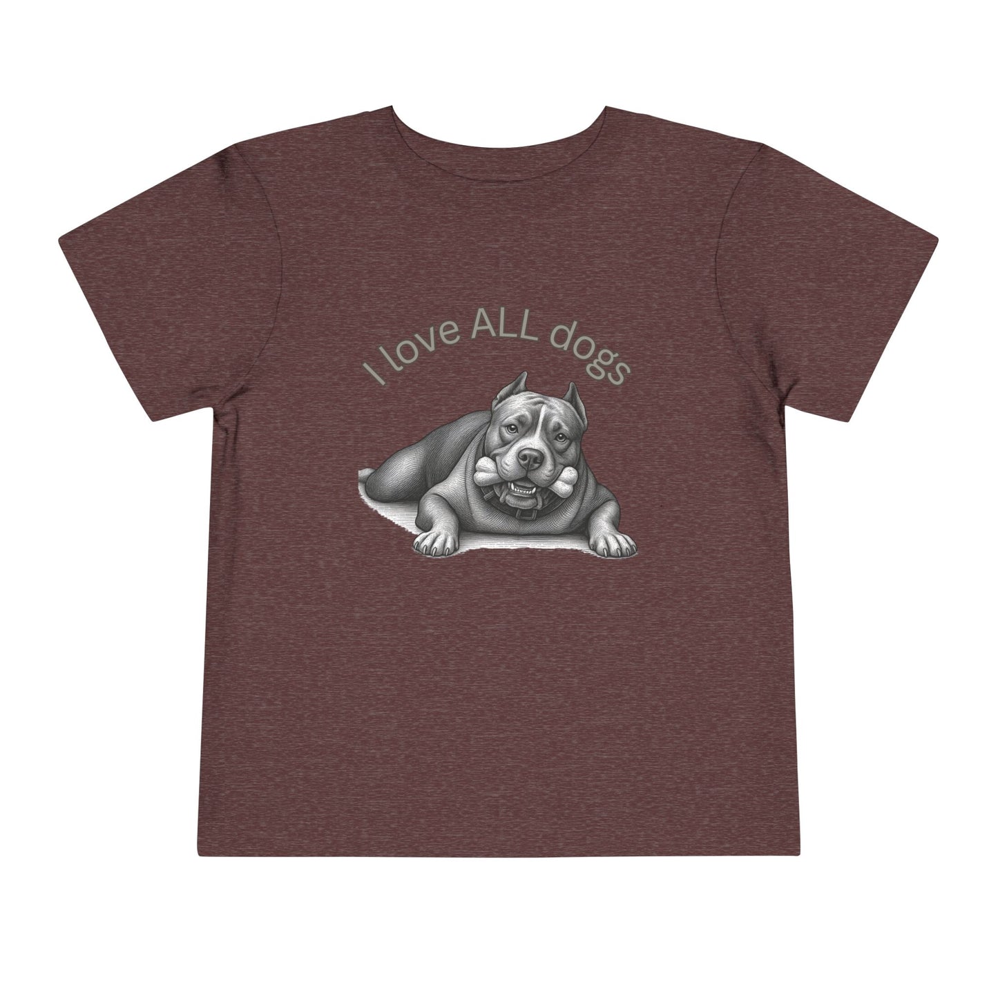 I Love All Dogs Tee - Graphic Toddler T-Shirt