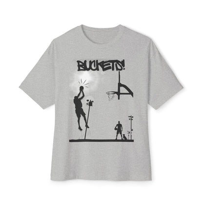 Buckets Basketball Tee – Oversized Box Graphic T-Shirt