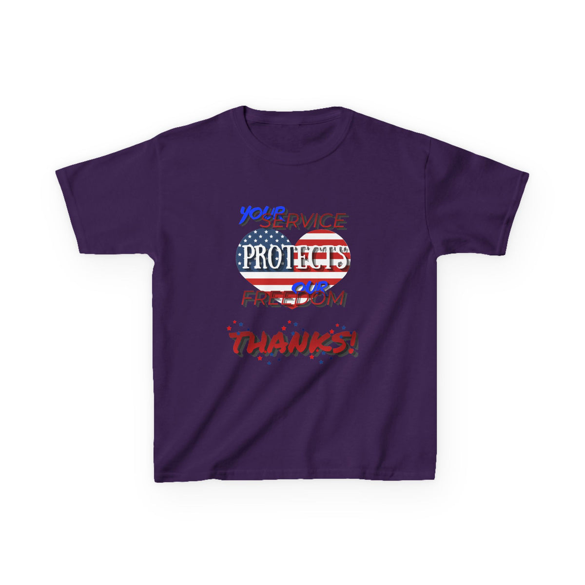 Thanks 4 Service Memorial Day Tee - G5000B Kids T-Shirt