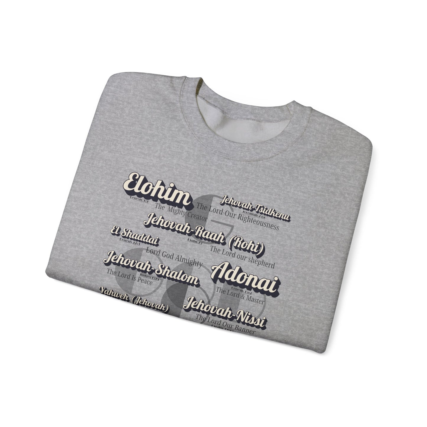 Names of God - Graphic Crewneck Sweatshirt