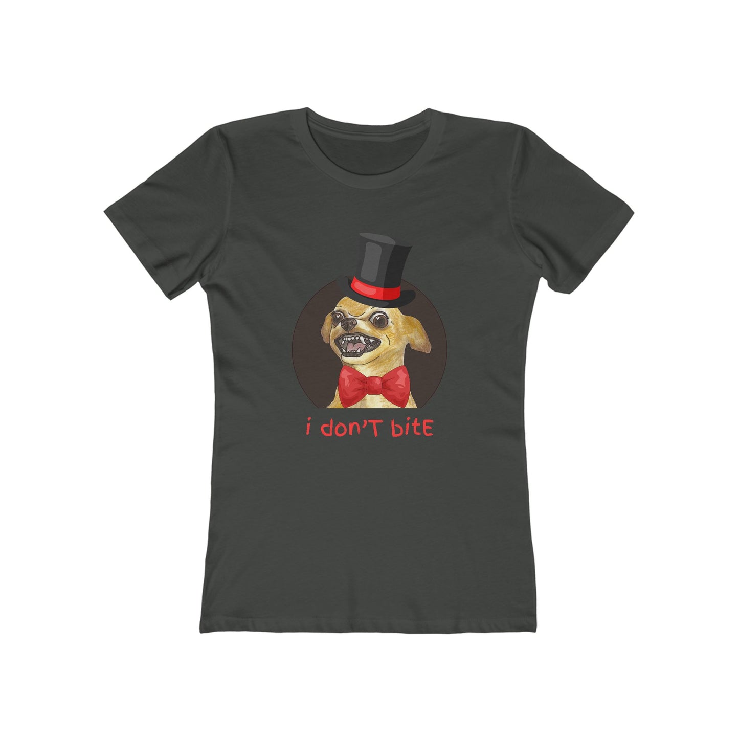 I Don't Bite - Women’s Boyfriend Fit Celebration T-Shirt