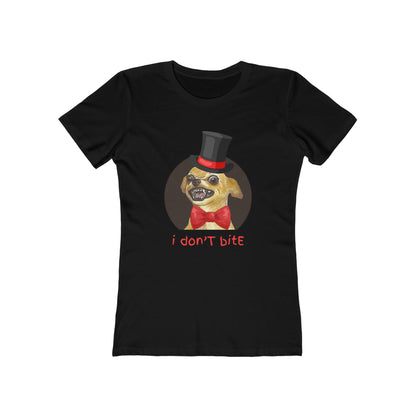 I Don't Bite - Women’s Boyfriend Fit Celebration T-Shirt