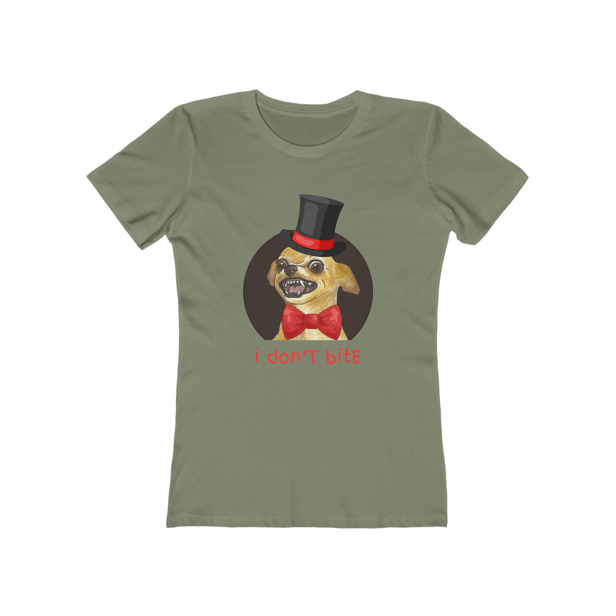 I Don't Bite - Women’s Boyfriend Fit Celebration T-Shirt
