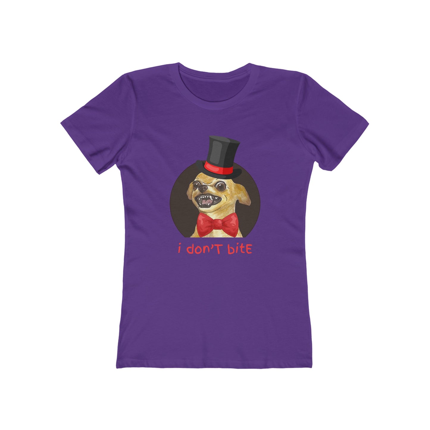 I Don't Bite - Women’s Boyfriend Fit Celebration T-Shirt