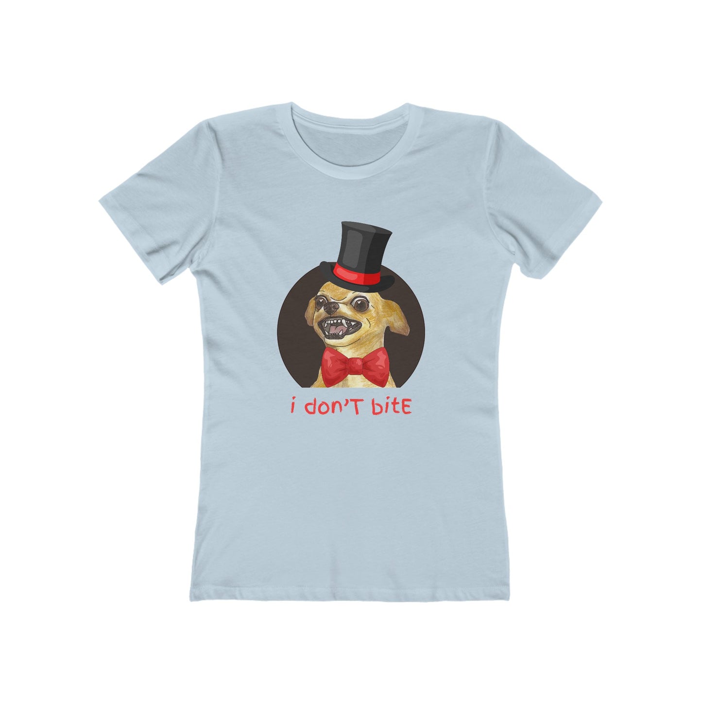 I Don't Bite - Women’s Boyfriend Fit Celebration T-Shirt