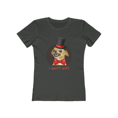 I Don't Bite - Women’s Boyfriend Fit Celebration T-Shirt