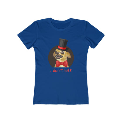 I Don't Bite - Women’s Boyfriend Fit Celebration T-Shirt