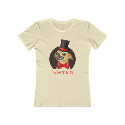 I Don't Bite - Women’s Boyfriend Fit Celebration T-Shirt