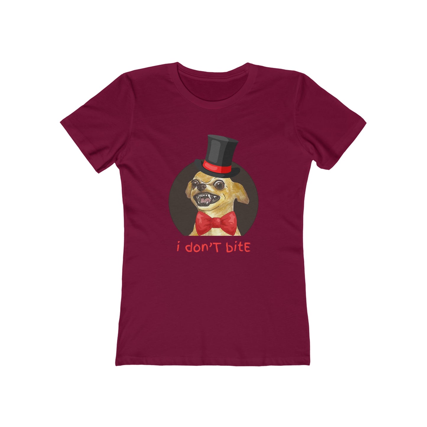 I Don't Bite - Women’s Boyfriend Fit Celebration T-Shirt