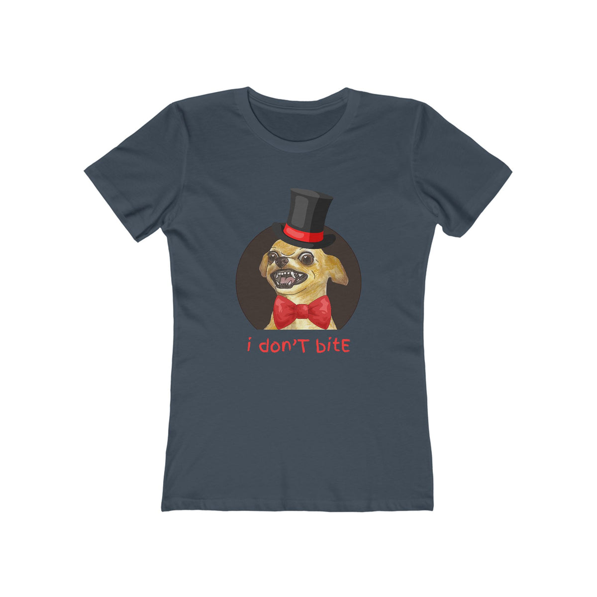 I Don't Bite - Women’s Boyfriend Fit Celebration T-Shirt