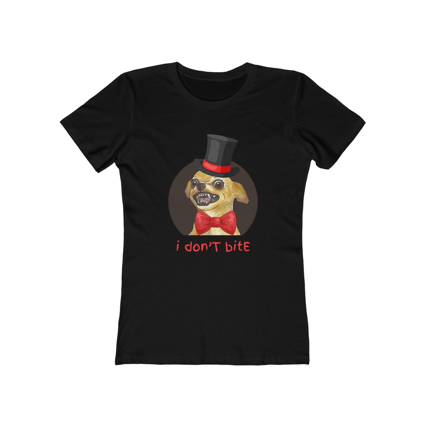 I Don't Bite - Women’s Boyfriend Fit Celebration T-Shirt