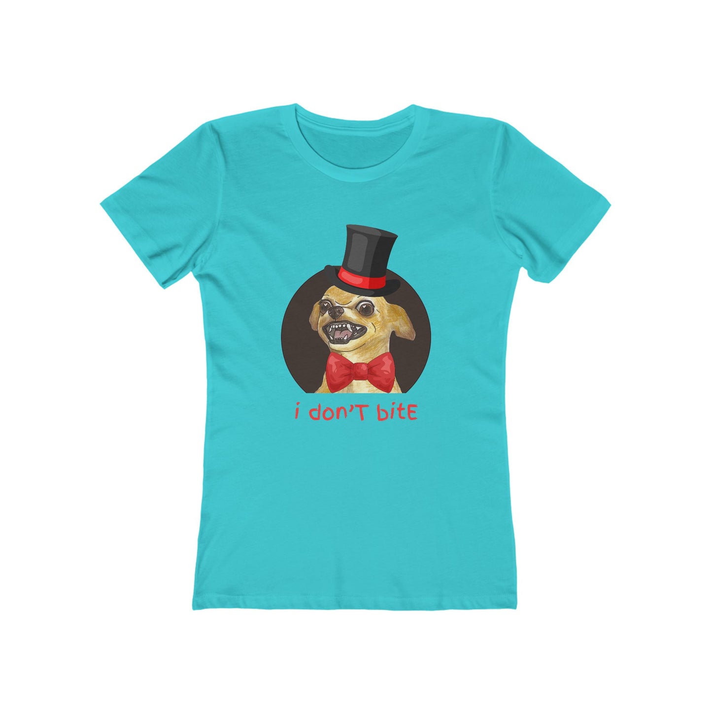 I Don't Bite - Women’s Boyfriend Fit Celebration T-Shirt