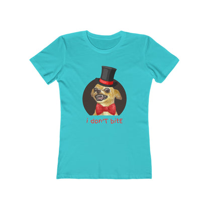 I Don't Bite - Women’s Boyfriend Fit Celebration T-Shirt