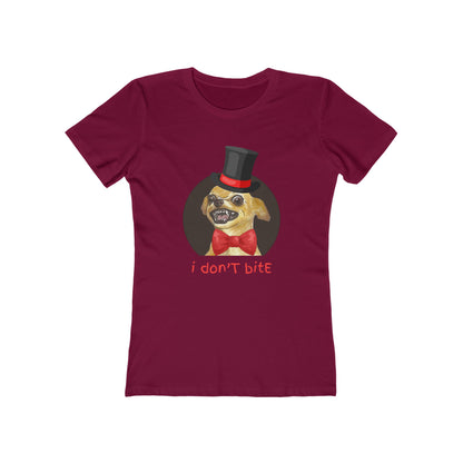 I Don't Bite - Women’s Boyfriend Fit Celebration T-Shirt