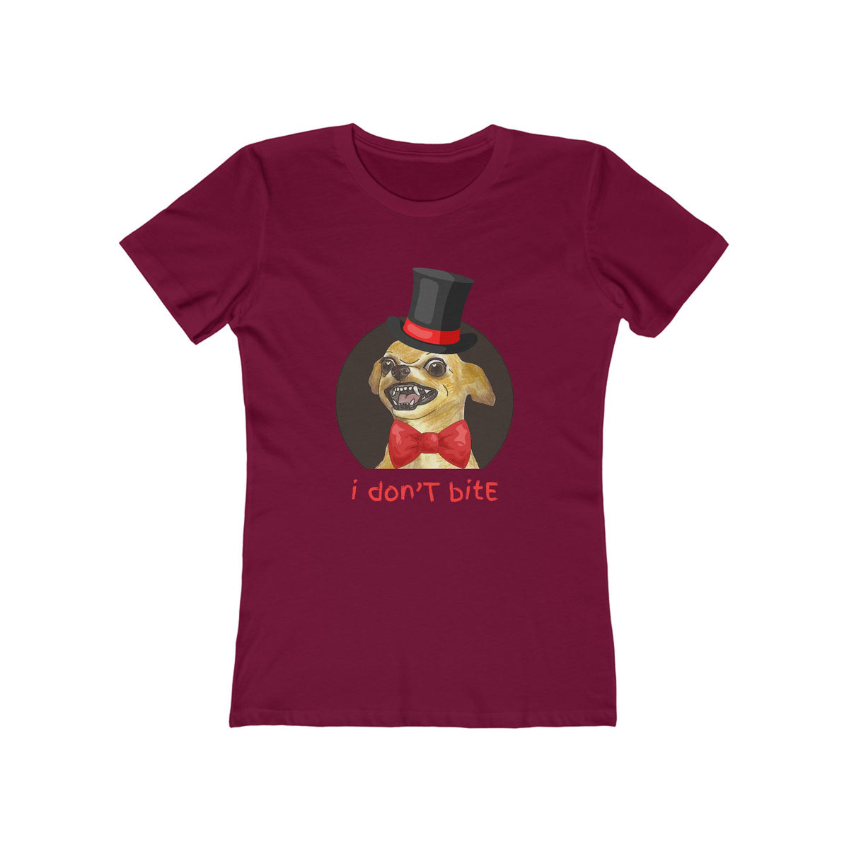 I Don't Bite - Women’s Boyfriend Fit Celebration T-Shirt