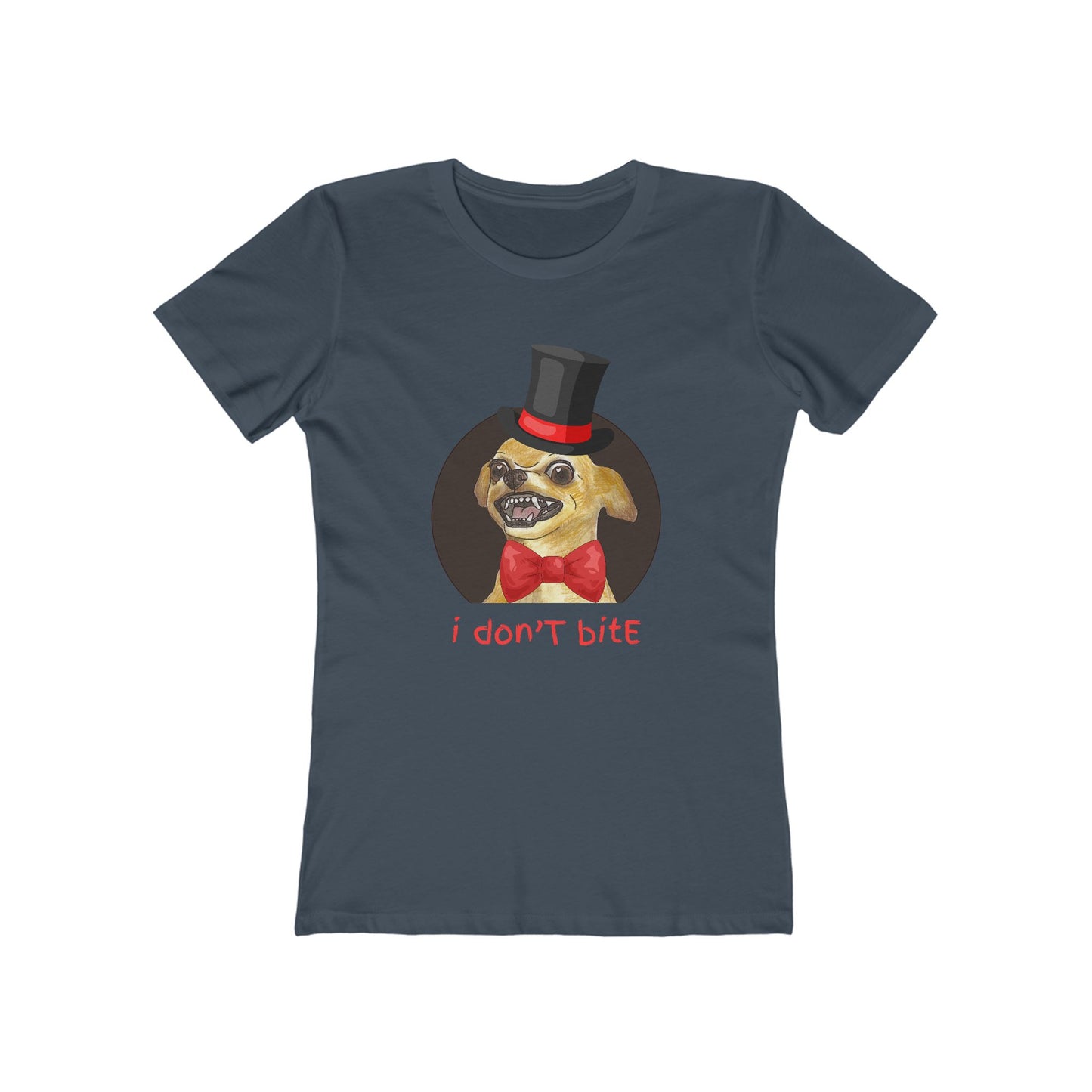 I Don't Bite - Women’s Boyfriend Fit Celebration T-Shirt