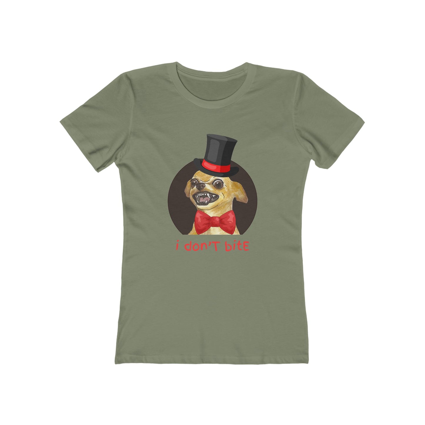 I Don't Bite - Women’s Boyfriend Fit Celebration T-Shirt