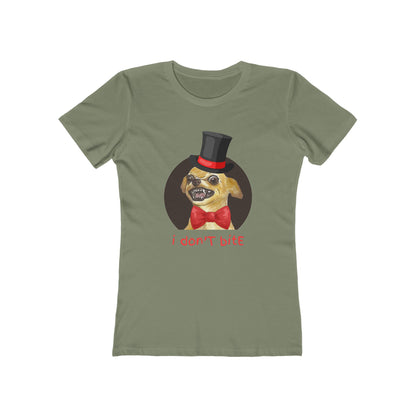 I Don't Bite - Women’s Boyfriend Fit Celebration T-Shirt