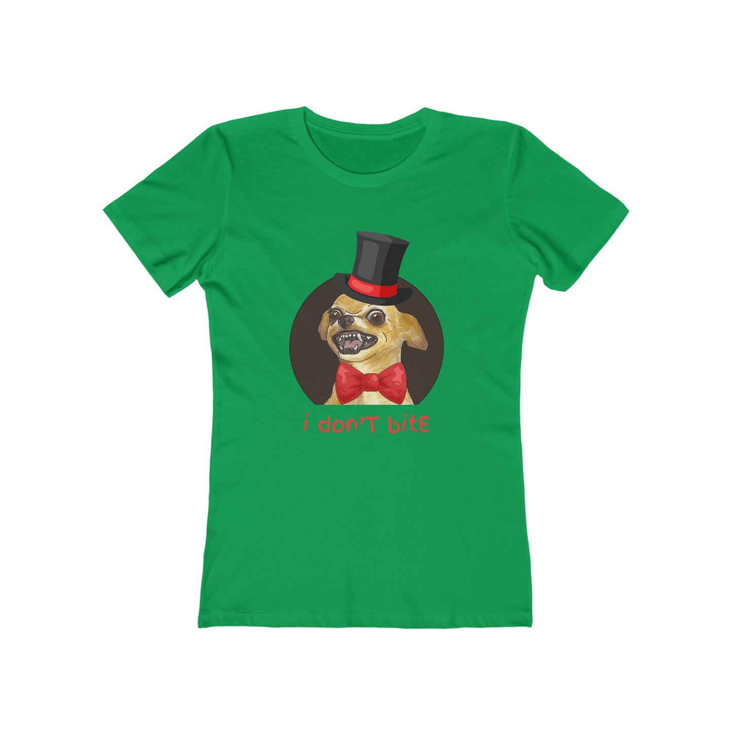 I Don't Bite - Women’s Boyfriend Fit Celebration T-Shirt