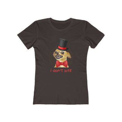 I Don't Bite - Women’s Boyfriend Fit Celebration T-Shirt