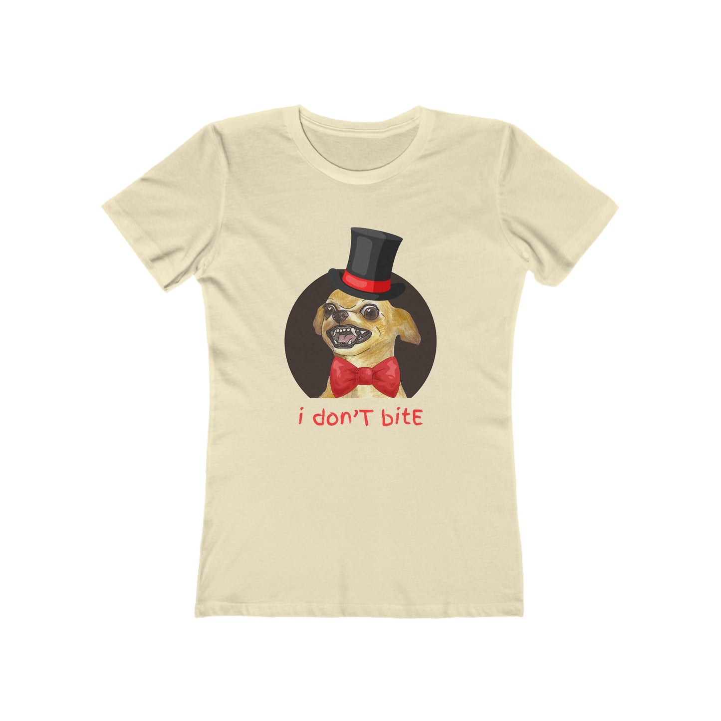 I Don't Bite - Women’s Boyfriend Fit Celebration T-Shirt