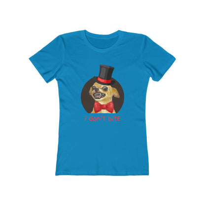 I Don't Bite - Women’s Boyfriend Fit Celebration T-Shirt