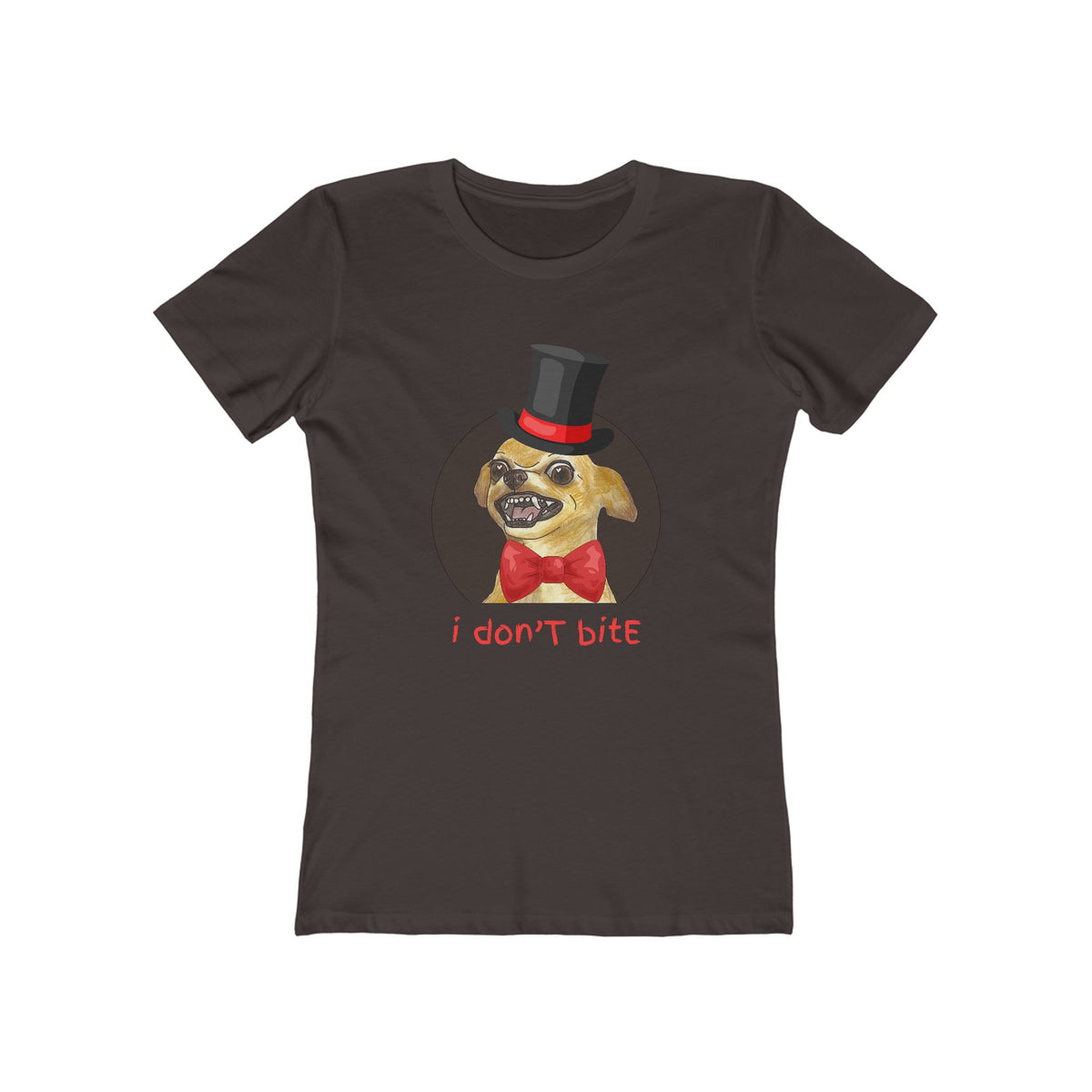 I Don't Bite - Women’s Boyfriend Fit Celebration T-Shirt