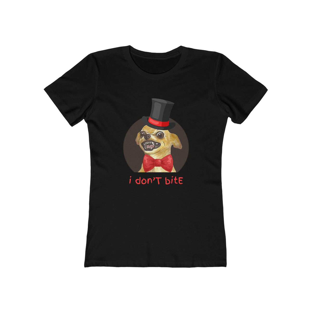 I Don't Bite - Women’s Boyfriend Fit Celebration T-Shirt