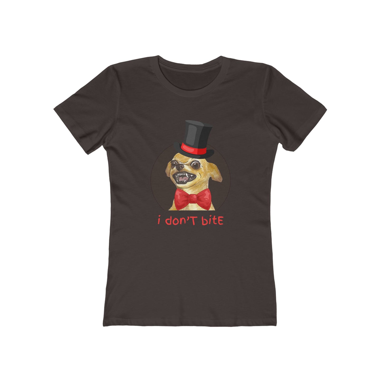 I Don't Bite - Women’s Boyfriend Fit Celebration T-Shirt